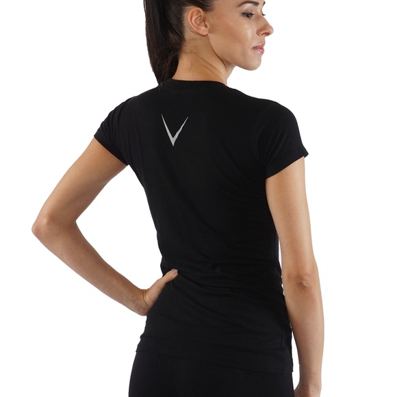 Cotton Slim Fit T-shirts V- neck short sleeve - Picture 2 of 3